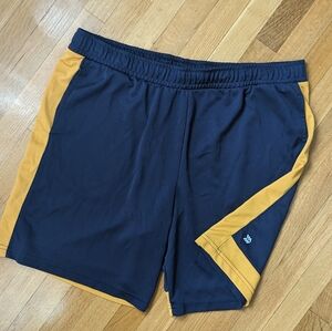 All in Motion Navy Blue/Yellow Workout Shorts. Size XL